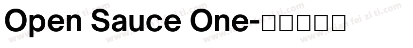 Open Sauce One字体转换